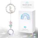 Cat Memorial Suncatcher - Lost of Cat Bereavement Gift Idea, Pet Loss Sympathy Gifts, Thoughtful Cats Remembrance Sun Catcher, Passing Away Remembrance Memory Gift