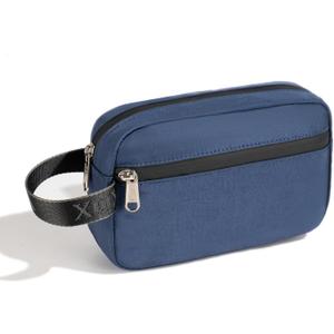 2 x XQXA Toiletry Bag for Men, Hanging Dopp Kit Water Resistant Travel makeup Bag for women, Mens Travel Bag Shaving Bag for Toiletries Accessories (01-Navy Blue)