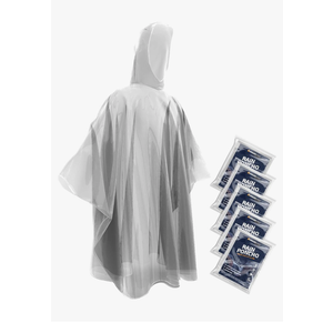 Hagon PRO Disposable Rain Ponchos for Adults (5 Pack)