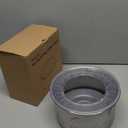 1 Gallon Large Dog Water Bowl No Spill,Anti Digging Lid & Rubber Bottom Spill Proof Dog Bowl, Anti Splash Mess Dripless Slow Drinking Stainless Steel Water for Sloppy Messy Drinkers Car (Gray)