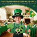 3 x St Patrick's Day Table Decorations 2 Pcs Wooden Shamrock Gnome Lucky Sign Centerpieces for Table Tiered Tray Decor, Green Irish Leprechaun Themed Decor for Saint Patty's Party Home Farmhouse