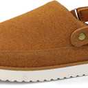 Women's Clogs Slip-On Mules Slippers with Adjustable Strap Non-Slip Sole Memory Foam Comfortable Women Platform Clog (8)