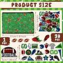 Football Stationery Set Football Lover Gifts 0.5mm Ballpoint Pens,Pencil Bag,Stickers for Office School Supplies Gifts