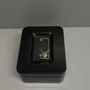 Kyodoled Medium Cash Box with Money Tray,Small Safe Lock Box with Key,Cash Drawer,7.87"x 6.30"x 3.54" Black Medium