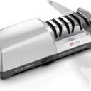 Electric Knife Sharpener - Professional Knife Sharpening Tool with Diamond Abrasives and Precision Angle Guides 3 Stage Slots Knife Sharpener Electric for Metal Ceramic Kitchen Knives (Normal)