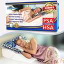 top layer for side sleeping, GERD, snoring and elevation: Tencel cover with U-shaped easy-off/on zip Sleepnitez FSA Eligible 8" Bed Wedge Pillow for Acid Reflux, Sleep Apnea | 3.25" soft memory foam
