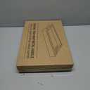 Bamboo Set of 2 Serving Tray with Metal Handles,Ottoman Decorative Trays Platter for Coffee Table,Living Room,Bar,Party(Black)