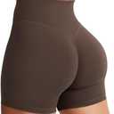 YEOREO Women's Biker Shorts 3.6" /4.5" / 6" Workout Gym Shorts Craze High Waist Tummy Control Hidden Scrunch Running Yoga  Size XL