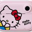 Hello Kitty Instant Print Kids Digital Camera & Video Camcorder with Selfie Camera by Kidamento, Scavenger Hunt Momento Book, 32GB Memory Card - Model P Hello Kitty