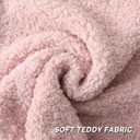 FUTEI Pink Throw Pillow Covers 16x16 Inch Set of 2,Furry Faux Fur Teddy Boucle Textured Cushion Covers,Soft Fluffy Decorative Pillow Case,Home Decor for Couch Bed Living Room Office