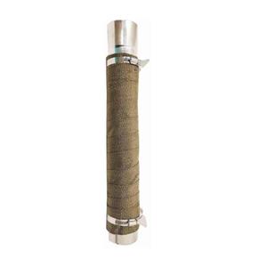 FIREHIKING Fireproof Pipe Wrap (Basalt Fiber) Anti Scalding Chimney Ribbon Stove Flue Protector with 2 Clamps