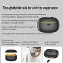 Smart Electric Nail Clipper,Nail File,2 Speeds Automatic Nail Trimmer with LED Light& Clip Storage,Rechargeable & Silent Designed Manicure Set for Kids, Adults, Seniors & Arthritis Patients(Black)