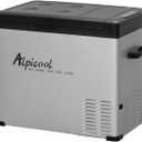 Alpicool C50 Portable Car Freezer, 12 Volt Refrigerator, 47 Quart Fast Cooling 12V Car Fridge, Car Cooler for RV, Truck, Camping, Outdoor -12/24V DC and 100-240V AC
