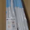 ZCMHAXJ 55" Trampoline for Kids, 440lbs Capacity Indoor & Outdoor Toddler Trampoline, Gifts for Boys & Girls (Blue White)