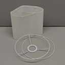 Small White Lampshade, 7.75"