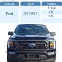 Replacement for Front Bumper License Plate Frame Bracket 2021 2022 2023 Ford F150 ML3Z-17A385-AB FO1068185 ONLY for 3.3L 5.0L