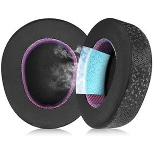 Jomwag Magic Ice Gel Replacement Earpads for SteelSeries ARCTIS NOVA PRO (Wireless) - Black/Purple