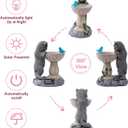 Cat Statues for Bird Bath: Outdoor Sculptures for Garden Lawn Patio Yard Balcony Porch - Unique Gifts for Mother Grandma Women