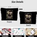 IWXYI Gothic Makeup Bags - Skeleton Skull Makeup Bag Zipper Pouch Travel Toiletry Gifts For Women (the lover)