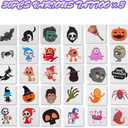 190PCS Halloween Party Favors Toys Stamps Halloween Stickers for Kids Trick or Treat Decorations Treat Bag, Goodies Bags, Classroom Game Reward Prizes