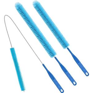 3Pack Dryer Vent Cleaner Kit, Home Improvement Essential Cleaning Tools, Up to 30 Inch Long Brush Cleaning Set，pet Hair Remover for Laundry，Drain Snake