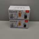 | 1 Pack | 64oz Glass Pitcher with Lid and Spout, 2 Quart (1.9 Liter) Mason Jar Pitcher Wide Mouth, Airtight Water Jug for Juice, Sun Tea, Iced Coffee, Milk Storage, Green