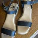 Womens Black Sandals SM New York Size 8