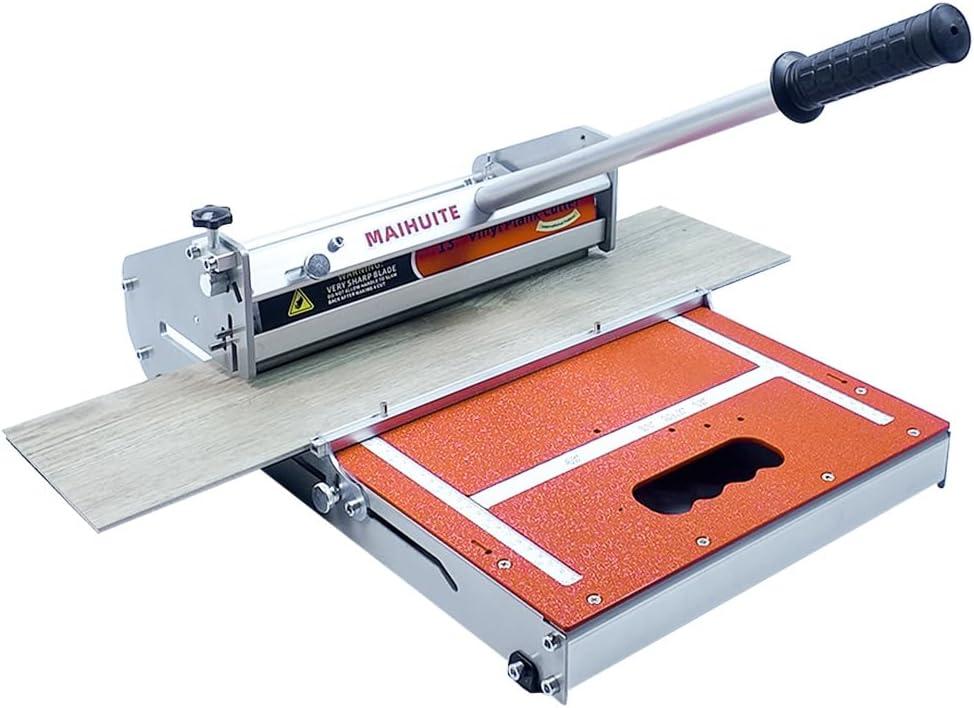 10mm Thick Floor Cutter - 13" Pro Vinyl Floor Cutter for LVP, LVT, WPC, SPC, PVC, VCT, Rigid Core Vinyl Flooring - Honing Stone Included - Manual Operation, No Electricity, No Noise
