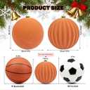 LANGXUN 2 Pcs 8 Inch Extra Large Velvet Christmas Ball Ornaments - Shatterproof Hanging Christmas Tree Decorations for Xmas Holiday Party Wedding Home Decor (Rose Gold)