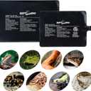 REPTI ZOO 6" X 8" Reptile Heat Pad Fast Heating Pad with Adjust Knob 8W Reptile Heat Mat for Turtles/Hermit Crabs/Bearded Dragons/Leopard Geckos/Snakes/Lizards, and Seed Germination