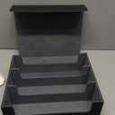 ZLCA Card Storage Box for MTG PTCG, Commander Deck Box Holds 3200+ Cards, Trading Card Storage Case with 4 Stoppers, Card Organizer for TCG Sport Cards(Black&Purple)