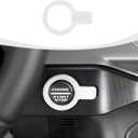 for Bronco Push Start Button Cover, Engine Start Stop Button Trim Compatible with 2021-2025 Ford Bronco Interior Accessories, White