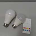 GE LED+ Color Changing LED Light Bulbs with Remote, No App or Wi-Fi Required, A19 Standard Bulbs (2 Pack)