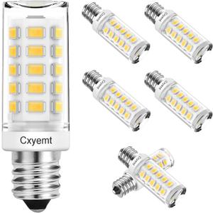 E12 LED Bulb 4W (Equivalent 40 Watt), T4 Candelabra Light Bulbs 4000K Natural White, 400LM, Non-Dimmable, Non Flicker, 360Beam Angle, AC120V E12 Light Bulbs for Chandelier Lighting, 6 Pack
