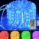 Rope Lights Outdoor Color Changing, 10 M 100 LED Waterproof Plug in Outdoor String Lights with Remote, 16 Colors Twinkle Christmas Lights for Outside Indoor Party Easter Holiday Decorations