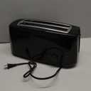 Elite Gourmet ECT4829B Long Slot 4 Slice Toaster, 6 Toast Settings Toaster Defrost, Reheat, Cancel Functions, Slide Out Crumb Tray, Extra Wide Slots for Bagels Waffles, Black