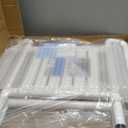 NEWTRY 21 Folding Shower Seat Wall Mounted(Fixed Height), 660lb Fold Down Shower Seat with Spring Auto-Return (Requires Drilling), Foldable Shower Chair for Home Care, for Bathroom Inside Shower