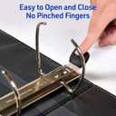 Avery Heavy-Duty View 3 Ring Binder, 4 Inch One Touch EZD Rings, 780-Sheet Capacity, 4.5 Inch Wide Spine, Customizable Clear Cover and Spine, 1 Green Binder (79110)