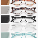 5 Pack Reading Glasses for Women, Spring Hinges Lightweight Readers Glasses, Blue Light Reading Glasses Anti Eyestrain