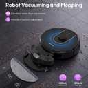 Bagotte Robot Vacuum and Mop Combo,6000Pa Robotic Vacuum Cleaner with LiDAR Navigation,Self-Emptying Station for 90 Days Hands-Free,Wi-Fi/App/Voice Control,for Carpets&Hard Floors