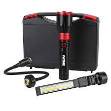 PRIME 3 in 1 Led Work Lights with Magnetic Base, LED Flashlight with Flexible Gooseneck and Slim Bar Light, 400 Lumens Rechargeable Flashlights for Household, Camping and Car