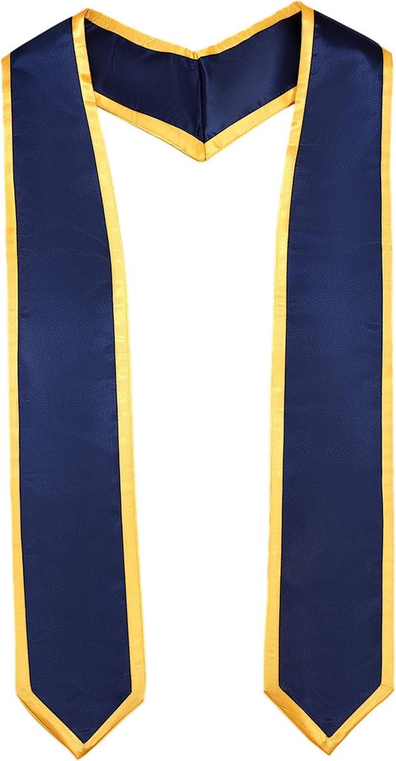 Unisex Adult Graduation Honor Stole Classic End With Trim 72" Long