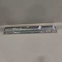 Repa Market 13" x 3" Inch Air Exhaust Grille for Round Ducts - 2 Adjustable Louvre Blades - Galvanized Air Supply Vent Cover - Side Fit Round Surface Canal Ducting from 6.30" to 15.74" Inches