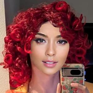 Curly Wig for Black Women Short Afro Wigs with Bangs Soft Big Bouncy Fluffy Kinky Curls wig for Women Heat Resistant Red Afro Wig Cosply (Red, 14Inch)