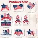 Hahood 9 Pieces Happy Veterans Day Yard Sign Decorations Waterproof Thank You Veterans Party Yard Signs with 18 Stakes Plastic Lawn Sign for Veterans Day Party Garden Lawn Outdoor Decor