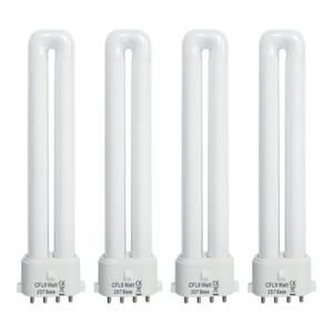 9 Watt Light Bulb Compatible with Satco S8365, Kandolite 96500, Rayovac F9W-1, Coleman Lantern Bulb Replacement 2G7 Base 4100K 4 Pack