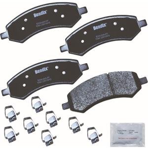 Bendix Priority1 CFM1084 Semi-Metallic Front Brake Pads for Select Models Chrysler Aspen, Dodge Dakota, Durango, Ram 1500, Mitsubishi Raider, 1500 Classic, Dakota
