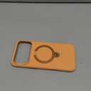 TORRAS Ostand Q3 Silicone for iPhone 17 Pro Max Case, Fit for MagSafe, 360 Spin Ring Stand, Liquid Silicone Cozy Vibrant Grip, Camera Control, Protective Case for iPhone 17 Pro Max, Pastel Orange