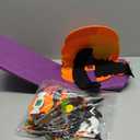 THAWAY DIY Halloween Felt Pumpkin Witch Hanging Decor for Kids Felt Crafts and Kits Adhesive Ornaments Halloween Party Favor Decorations Indoors Outdoors (2.8FT)