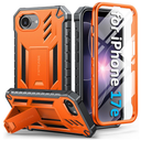 FNTCASE for iPhone 17e Phone Case: [Built-in Screen Protector & Kickstand] [Military-Grade Drop Protection] Heavy Duty Protective Full Body Shockproof TPU Rugged Protective Phone Cover Blue